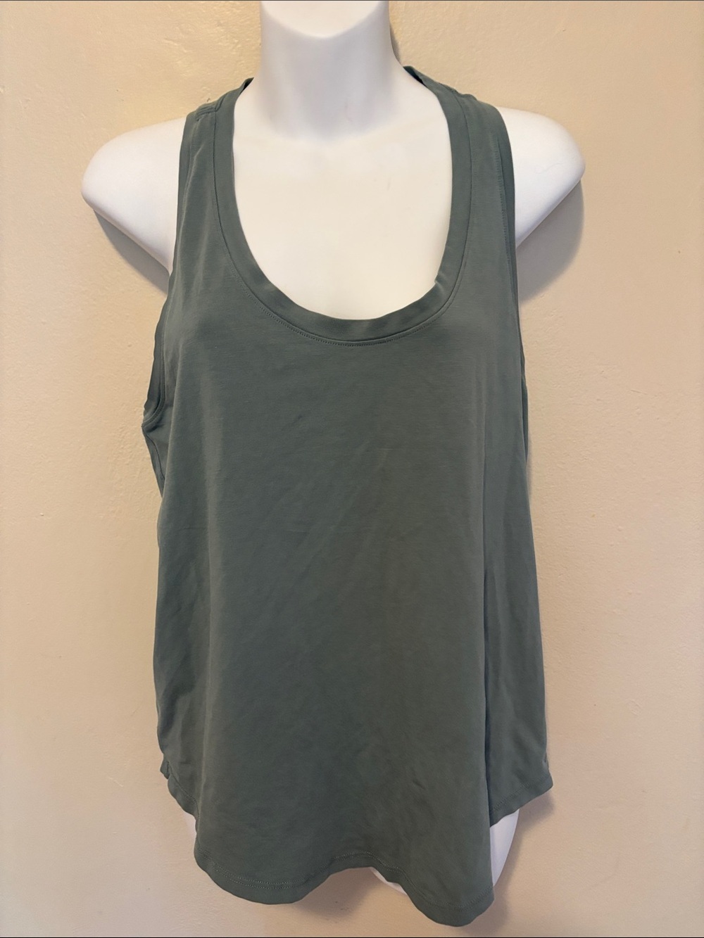 lululemon athletica Olive Green Scoop Neck Tank
